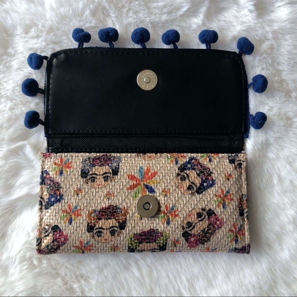 Frida Khalo Cartoon Long Wallet